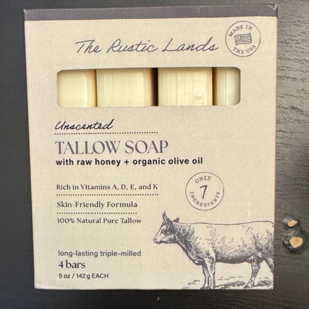 The Rustic Land Unscented Tallow Soap
